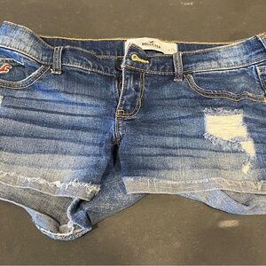 Hollister Distressed Blue Jean Shorts